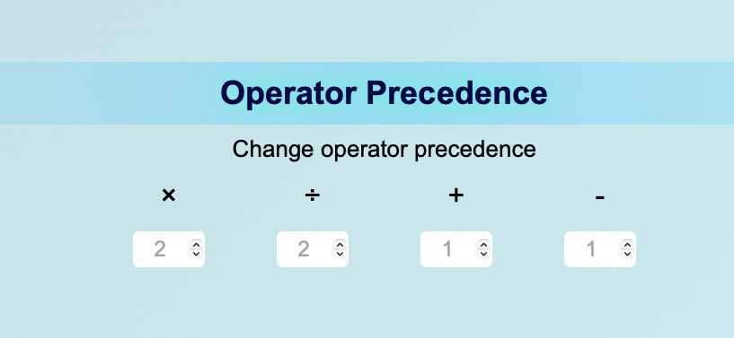 Precedence