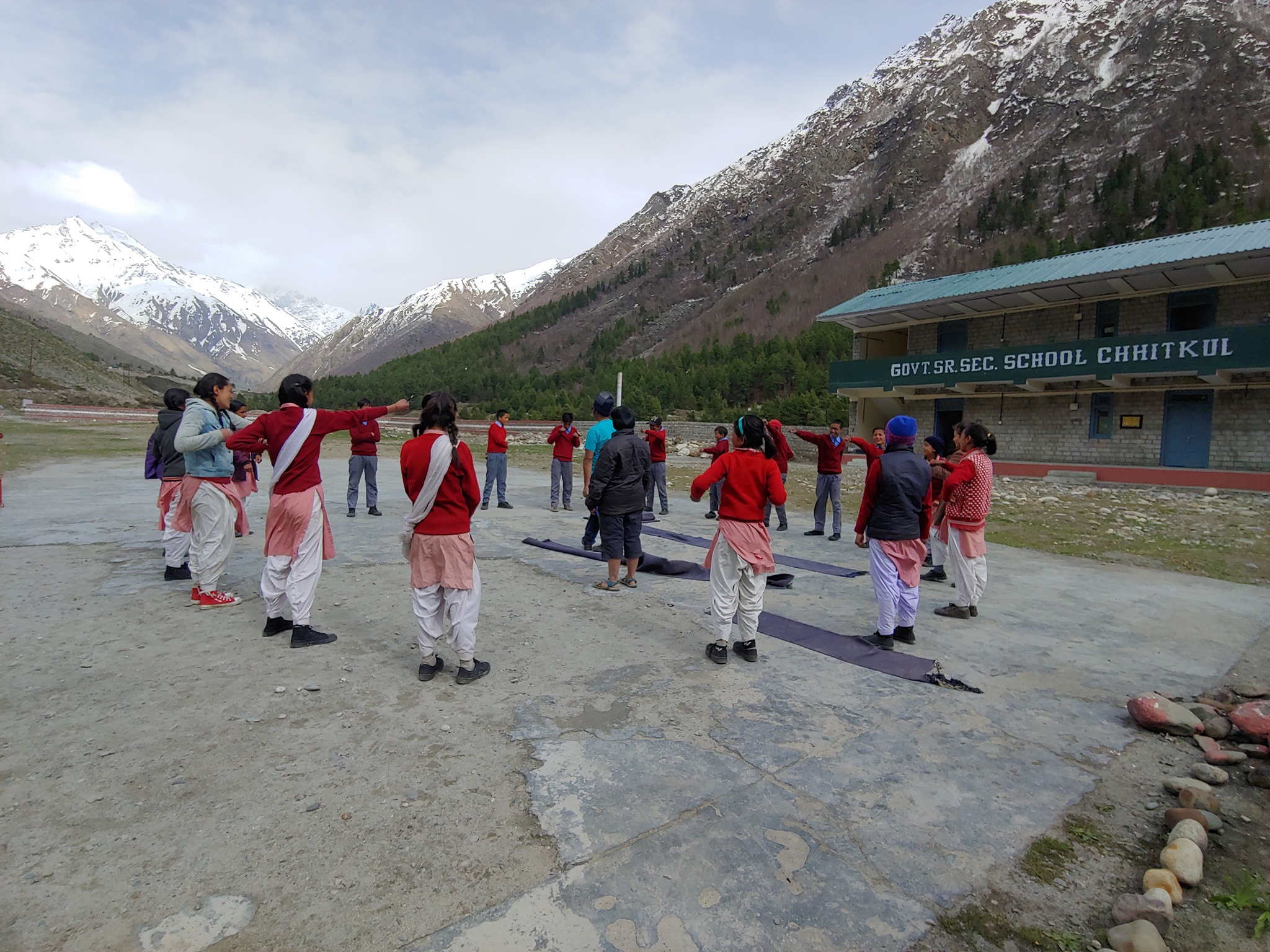 Senior school kids, Chitkul Senior school kids, Chitkul